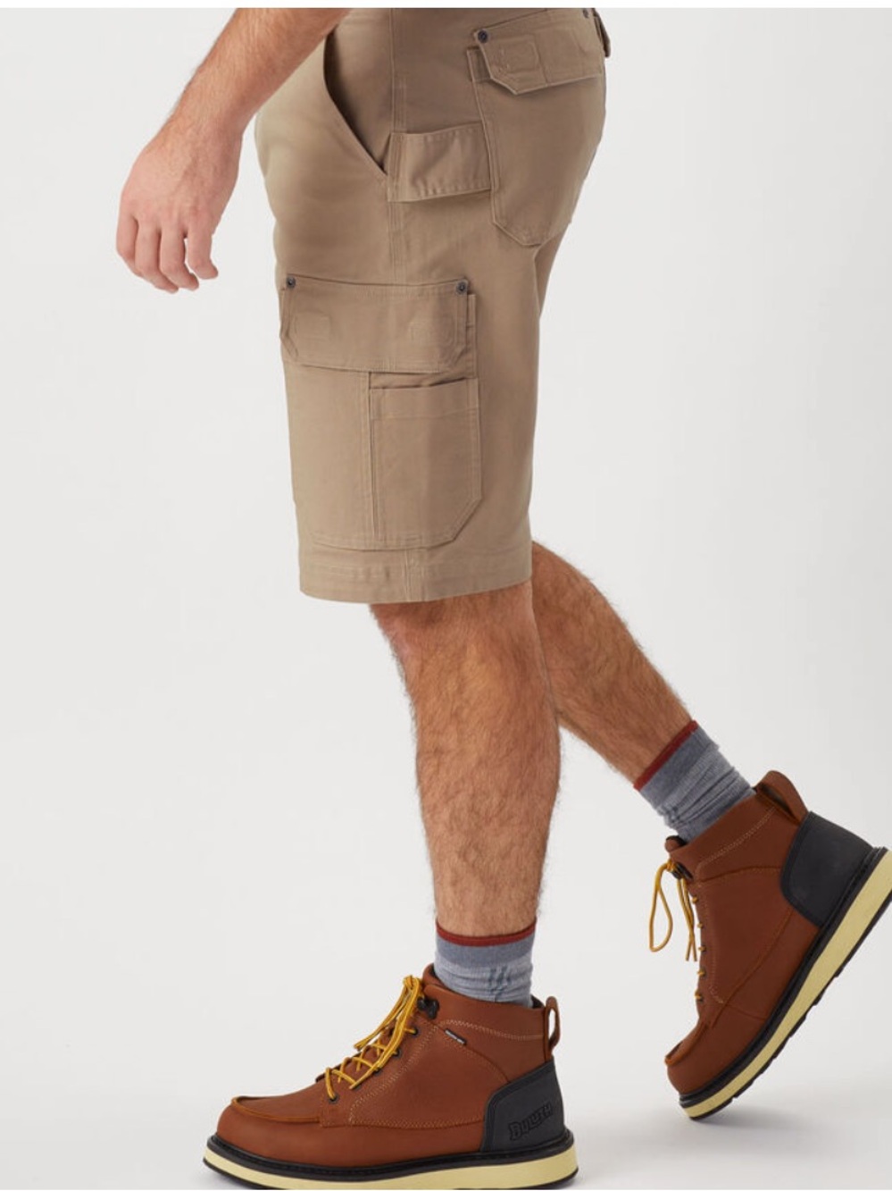 Duluth Trading Co Tan Cargo Shorts with Utility Pockets - Picture 11 of 12